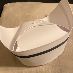 Nursing/nurse graduation hat white and black